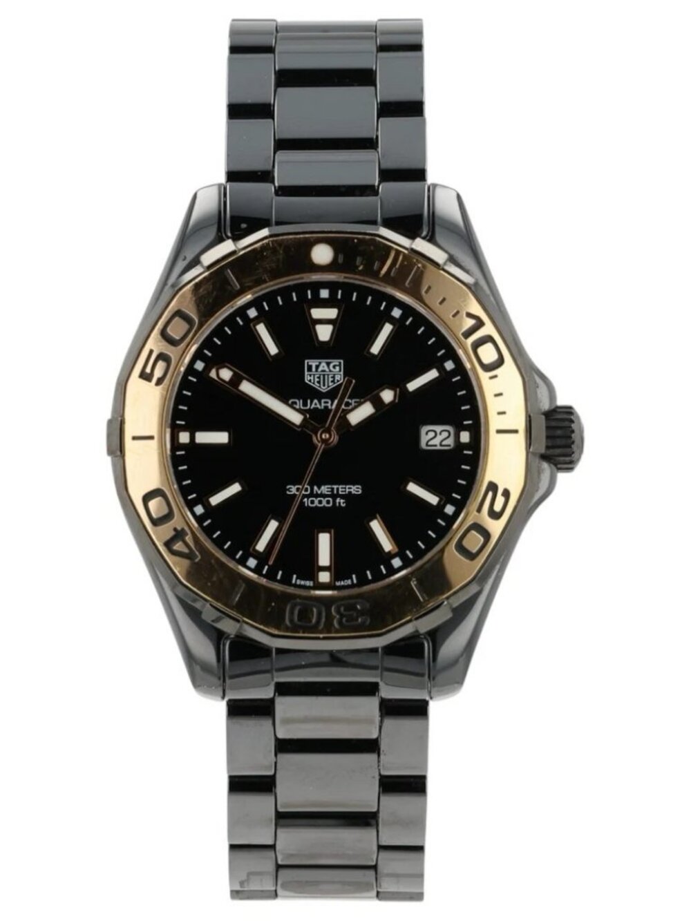 Tag Heuer Aquaracer Black Dial Ceramic 35mm Quartz Women’s Watch WAY1355